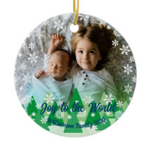 Julgranar White Snöflingor Joy till världen