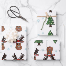 Julgranar Winter Raindeers Santa Snöflingor