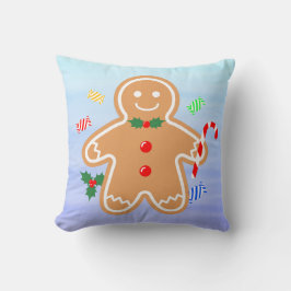 Julgranater Pepparkaksgubbe Candy cane Kudde