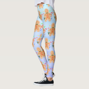 Julgranater Pepparkaksgubbe Candy cane Leggings