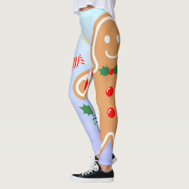 Julgranater Pepparkaksgubbe Candy cane Leggings