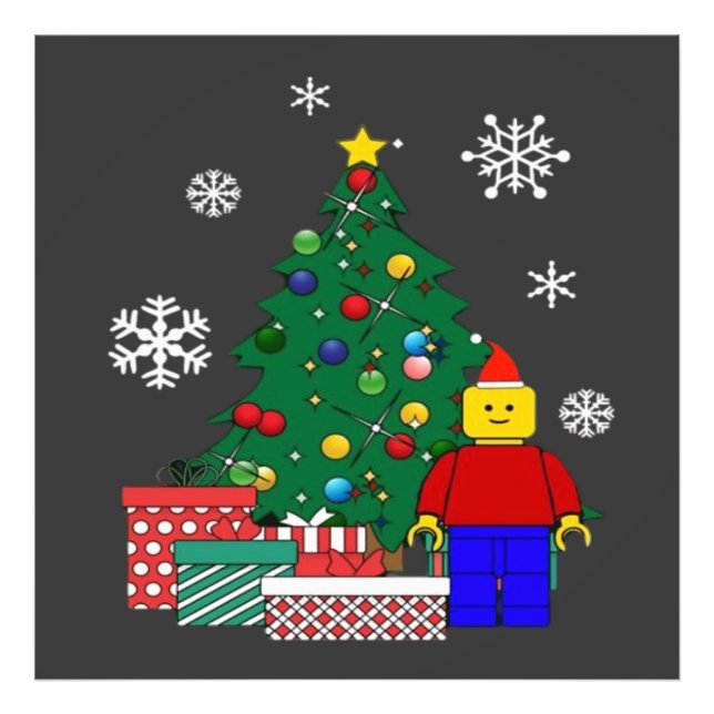 Julgranbaseboll Fototryck (Framsidan)