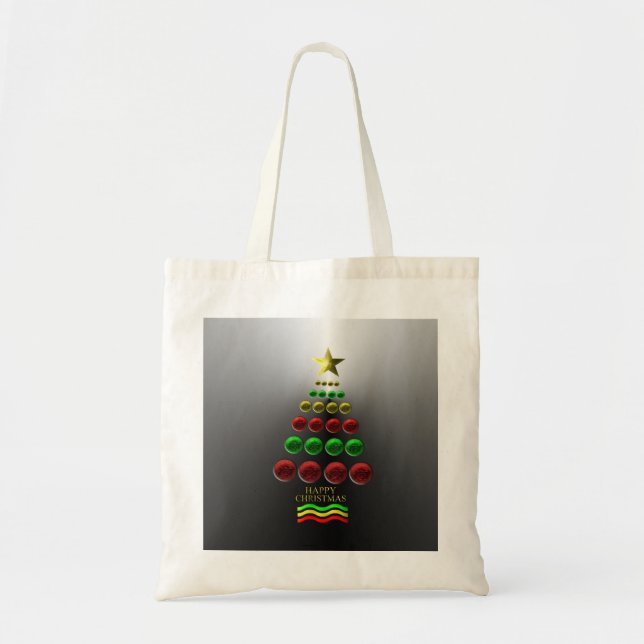 JulgranBaubles som totot beklär, hänger lös Tygkasse (Framsidan)