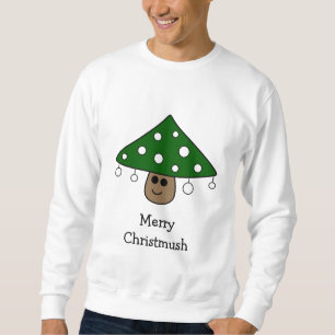 Julgranchampinjontröja Lång Ärmad Tröja