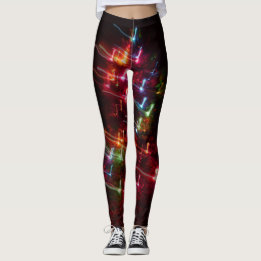 Julgranen tänder damasker leggings