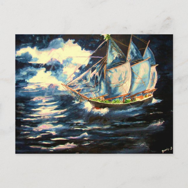 Julgranfrakt Helg Vykort (Framsida)