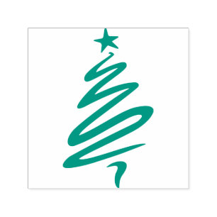 Julgranfrimärke Självfärgande Stämpel