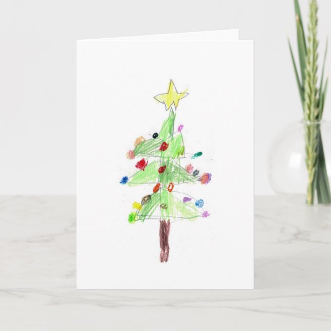 Julgranhälsningkort Helgkort (Framsida)