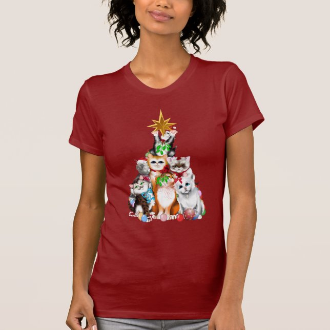 JulgrankattungeT-tröja Tee Shirt (Framsida)