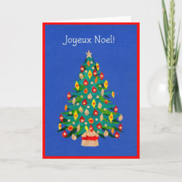 Julgrankort, fransk helgkort