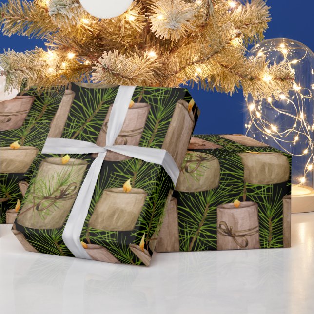 Julgranljus på julgranen presentpapper (Helgdagar)