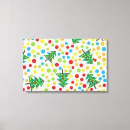 Julgranmönster Canvastryck
