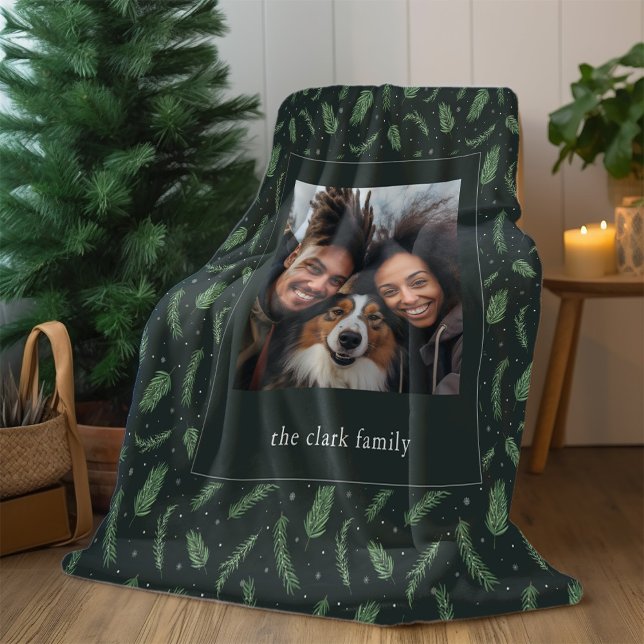 Julgranmönster Fotogalleri Anpassad Fleecefilt (Skapare uppladdad)