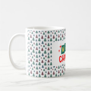 Julgranmönster Högtid Kaffemugg