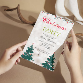Julgranmönster Inbjudningar