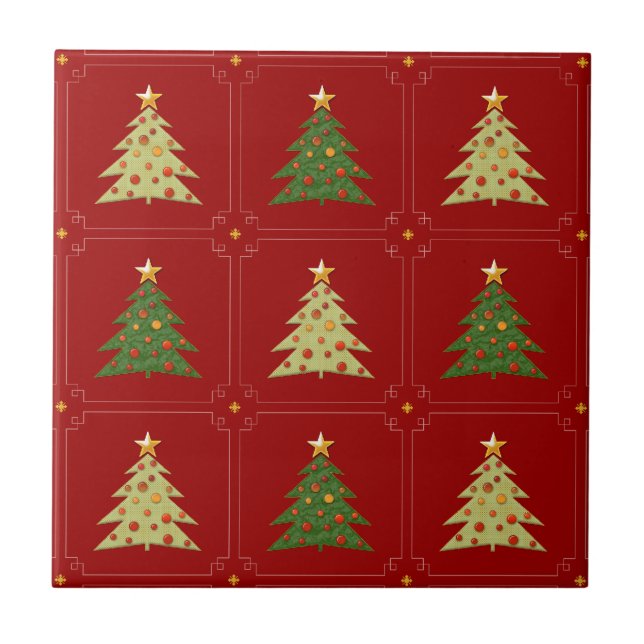 Julgranmönster Kakelplatta (Framsidan)