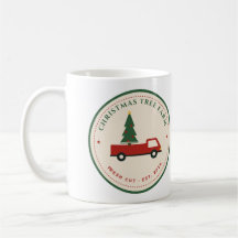 Julgranodling Vintage Röd Lastbils Kaffemugg