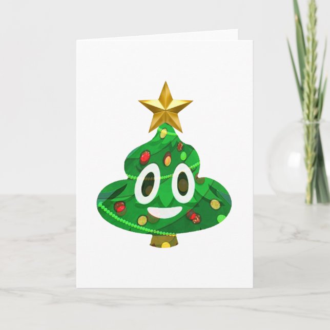 JulgranPoop Emoji Helgkort (Framsida)