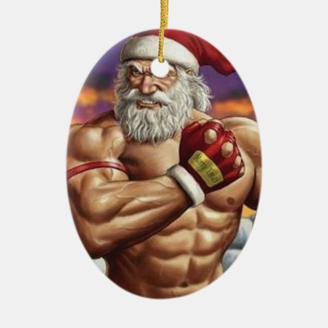 Julgranprydnad - för Bodybuilding Julgransprydnad Keramik (Framsidan)