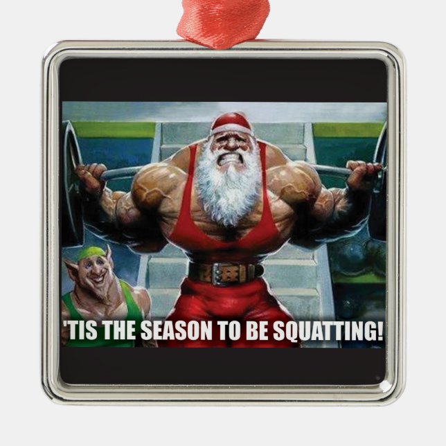 Julgranprydnad - för Bodybuilding Julgransprydnad Metall (Framsidan)