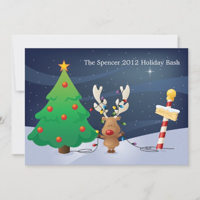 julgrans julfirande inbjudan (Framsida)