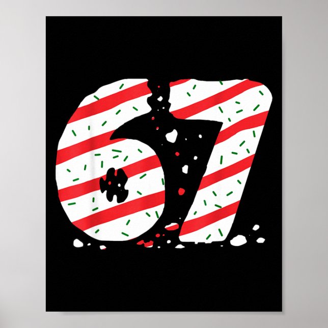 Julgransbakelser 67 Meme Gen Alpha Slang Barn  Poster (Framsidan)