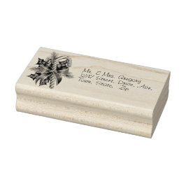 Julgransband med röda och vita ränder stämpel