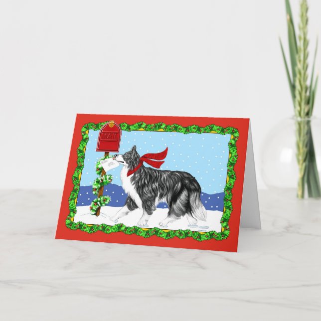 Julgränscollien postar helgkort (Framsida)