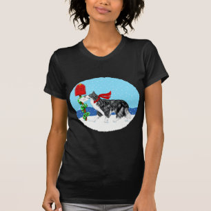 Julgränscollien postar tee shirt