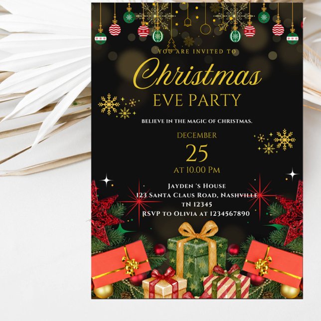 Julgransfest Invitation Inbjudningar (Skapare uppladdad)