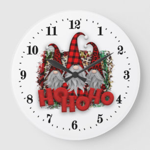 julgransgnomer Large Clock Stor Klocka