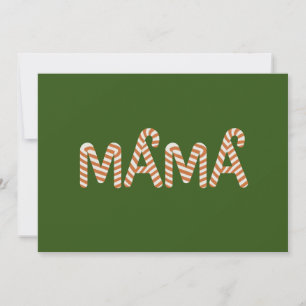 Julgranskakemamma Mamma Tröja Rolig Familj Julkort