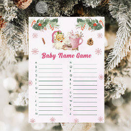 Julgranskakor Santa Baby Namn Spel Kort