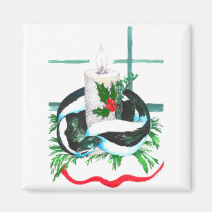 Julgranskandel Iller Lindad Söt Högtid Magnet