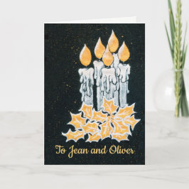 Julgranskandlar och järnek att anpassa kort