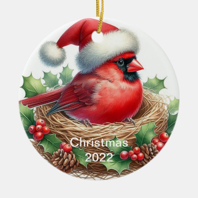 Julgranskardinal Ornament (Framsidan)