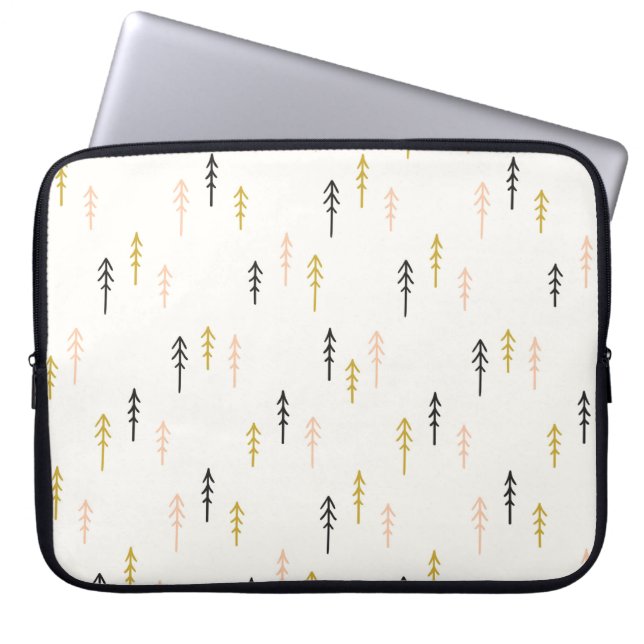Julgranskogmönster Laptop Fodral (Framsidan)
