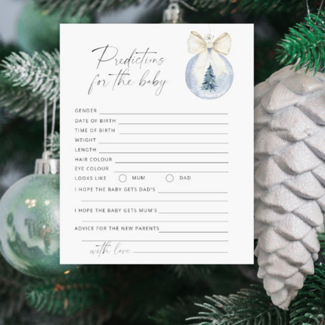 Julgranskula Baby-förutsägelser och råd (Skapare uppladdad)