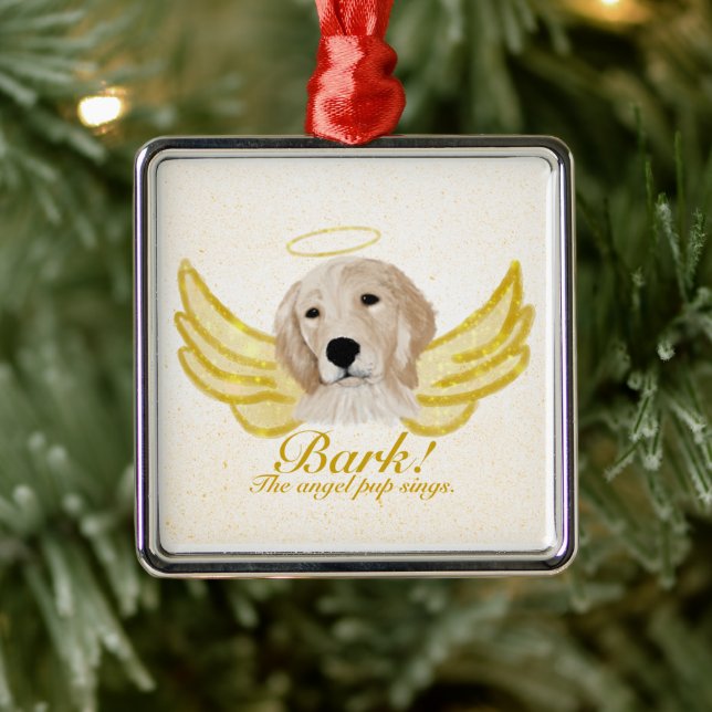 Julgranskula i form av Golden Retriever (Träd)