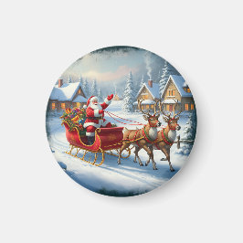 Julgranskula i klassisk stil magnet
