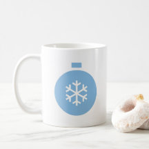 Julgranskula kaffemugg blå
