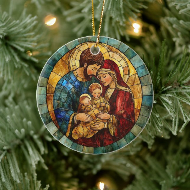 Julgranskula med Jesu födelse och den heliga famil (Träd)