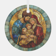 Julgranskula med Jesu födelse och den heliga famil