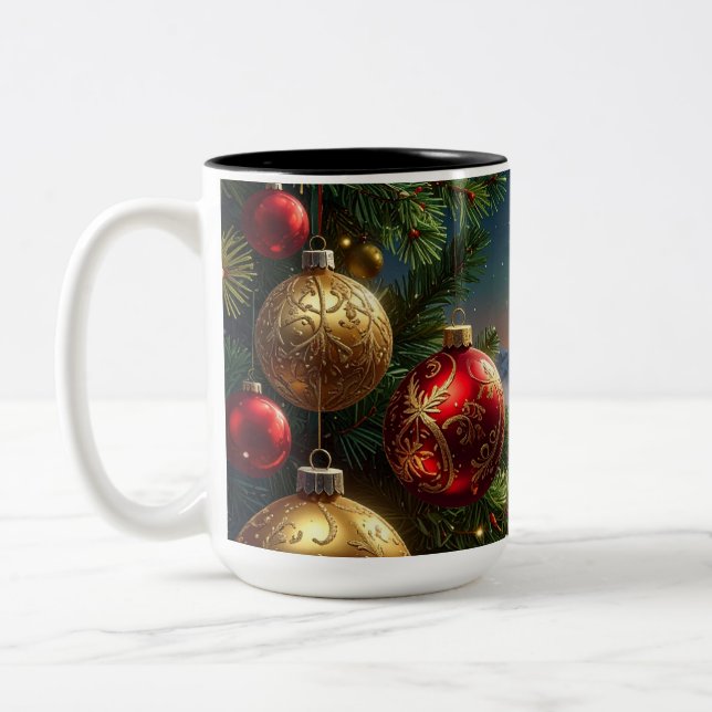 julgranskula Två-Tonad mugg (Vänster)