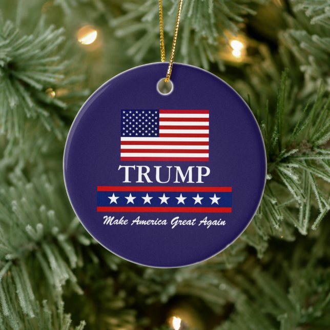 JULGRANSKULE FÖR PRESIDENT DONALD TRUMP JULGRANSPRYDNAD KERAMIK (Träd)
