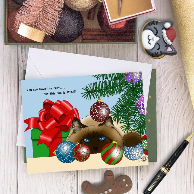 Julgranskulls Katt Kort (Skapare uppladdad)