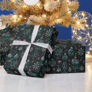 Julgransornament Ljus Blommor Grön Jul Presentpapper