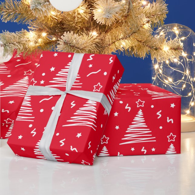Julgranspapper Modernt Mönster Presentpapper (Helgdagar)