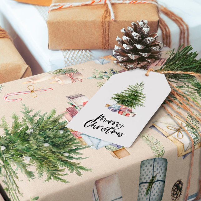 Julgranspappersinslagning Presentpapper (Skapare uppladdad)