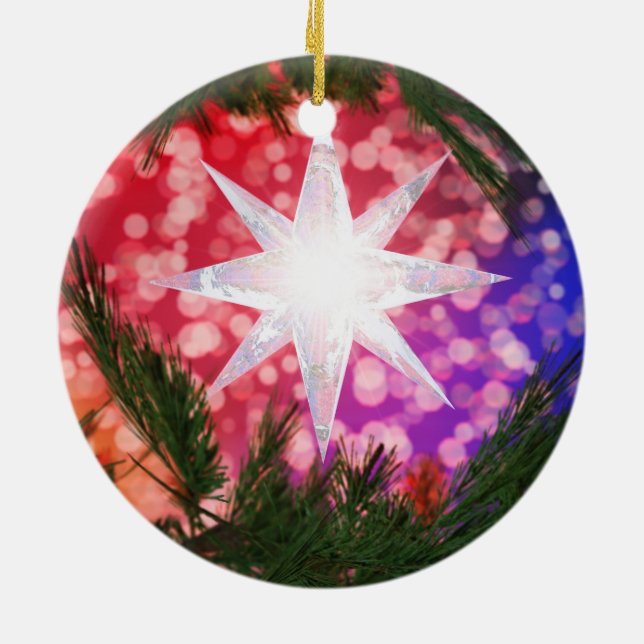 Julgransprydnad All Is Bright Keramik (Baksidan)